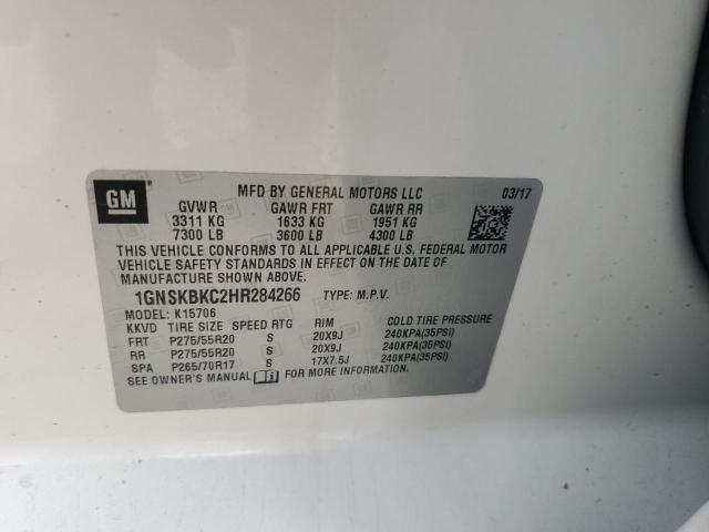 2017 CHEVROLET TAHOE K150 - 1GNSKBKC2HR284266