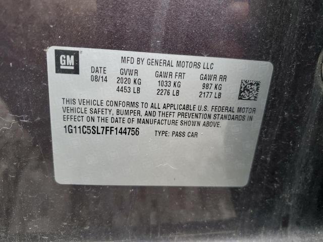 2015 CHEVROLET MALIBU 1LT - 1G11C5SL7FF144756