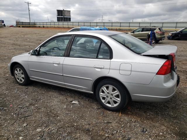 HONDA CIVIC EX 2003 silver sedan 4d gas 1HGES26703L000858 photo #3