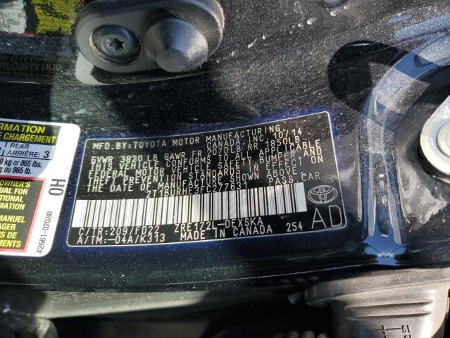 2015 TOYOTA COROLLA L - 2T1BURHE3FC277631