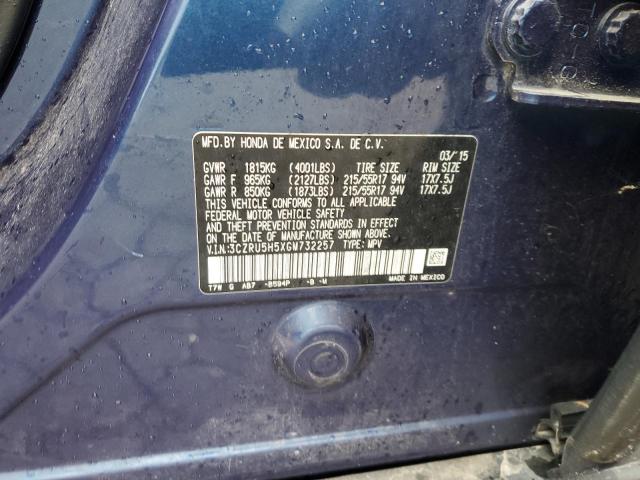 2016 HONDA HR-V EX - 3CZRU5H5XGM732257