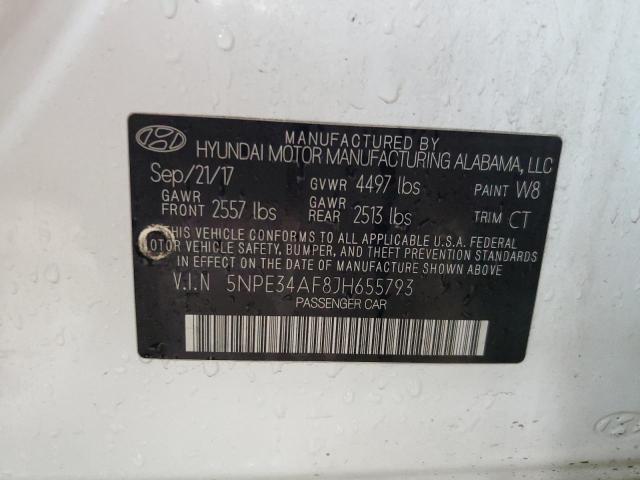 2018 HYUNDAI SONATA SPO 5NPE34AF8JH655793
