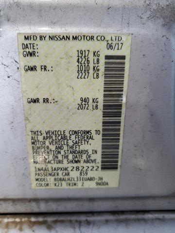 2017 NISSAN ALTIMA 2.5 - 1N4AL3APXHC282222