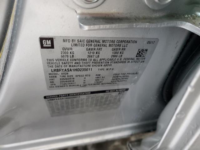 2017 BUICK ENVISION P LRBFXASA1HD235611