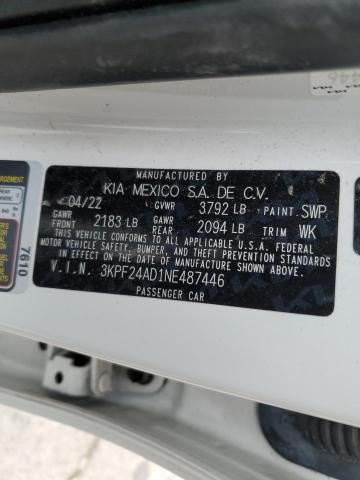 2022 KIA FORTE FE - 3KPF24AD1NE487446