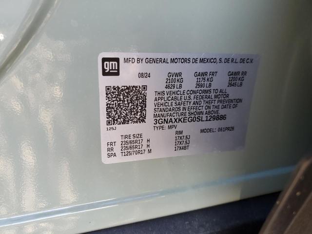 2025 CHEVROLET EQUINOX AC 3GNAXKEG0SL129886