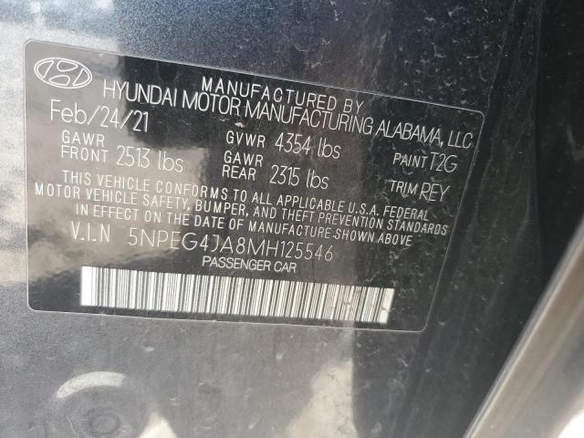 2021 HYUNDAI SONATA SE 5NPEG4JA8MH125546