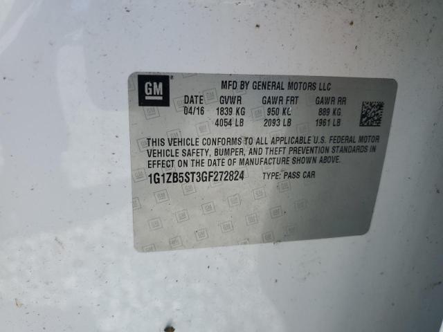 2016 CHEVROLET MALIBU LS 1G1ZB5ST3GF272824