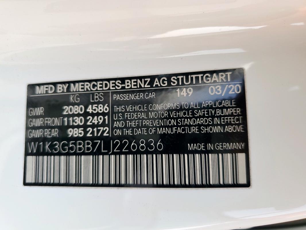 2020 MERCEDES-BENZ A 35 AMG - W1K3G5BB7LJ226836