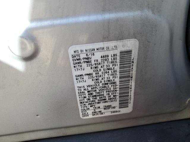 2016 NISSAN ROGUE S - JN8AT2MT1GW013072