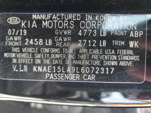 2020 KIA STINGER - KNAE15LA9L6072317