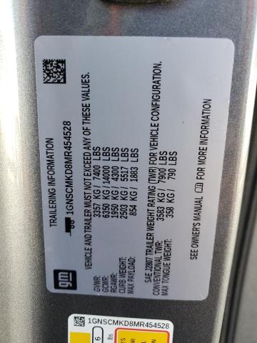 2021 CHEVROLET TAHOE C150 - 1GNSCMKD8MR454528