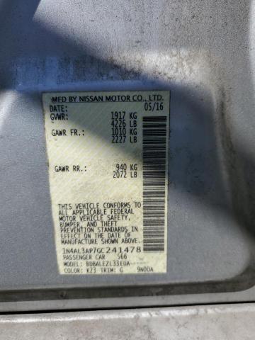 2016 NISSAN ALTIMA 2.5 - 1N4AL3AP7GC241478