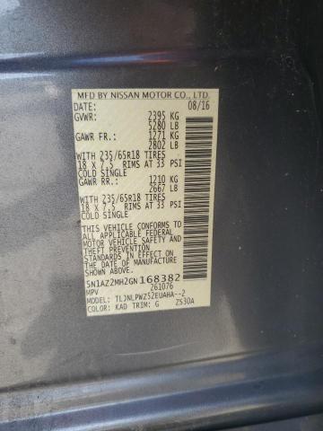 2016 NISSAN MURANO S - 5N1AZ2MH2GN168382