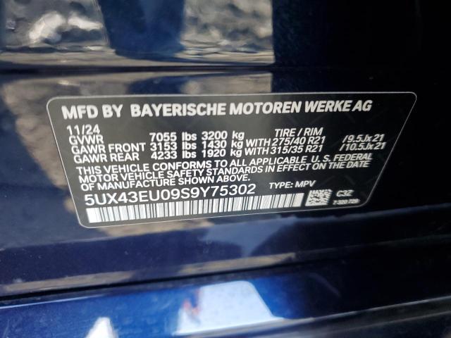 2025 BMW X5 XDRIVE5 - 5UX43EU09S9Y75302