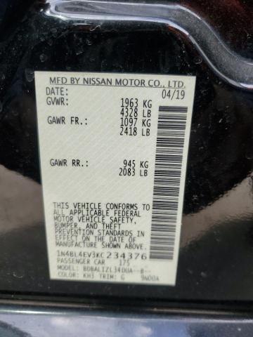 2019 NISSAN ALTIMA SL - 1N4BL4EV3KC234376