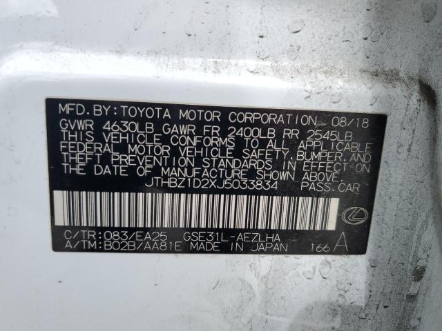 2018 LEXUS IS 350 JTHBZ1D2XJ5033834