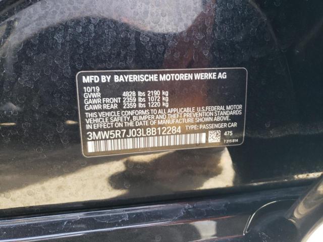 2020 BMW 330XI - 3MW5R7J03L8B12284