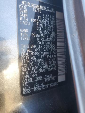 2016 NISSAN JUKE S - JN8AF5MV0GT654595