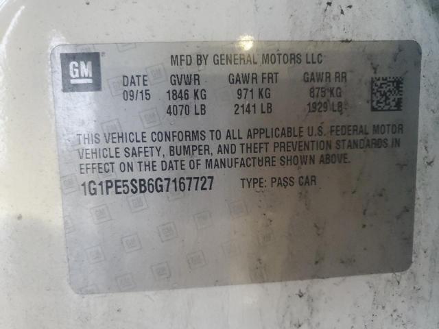 2016 CHEVROLET CRUZE LIMI - 1G1PE5SB6G7167727