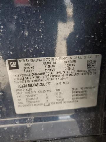 2018 GMC TERRAIN SL - 3GKALMEV4JL200377