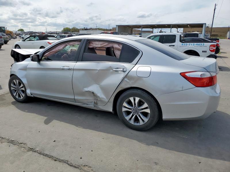 HONDA ACCORD LX 2013 silver  gas 1HGCR2F33DA182228 photo #3