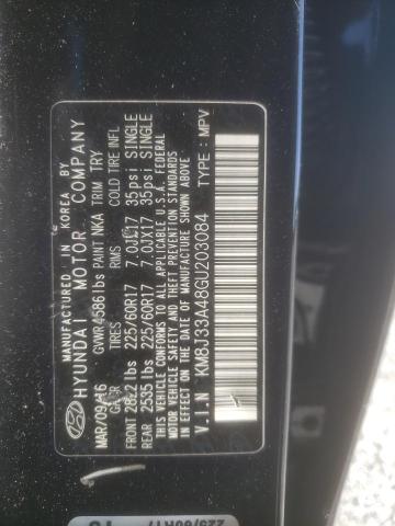2016 HYUNDAI TUCSON LIM - KM8J33A48GU203084