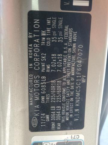 2015 KIA SEDONA EX KNDMC5C11F6047070