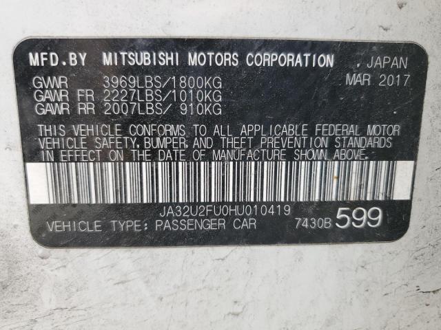 2017 MITSUBISHI LANCER ES JA32U2FU0HU010419