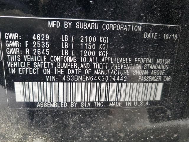 2019 SUBARU LEGACY 3.6 4S3BNEN64K3014442