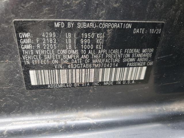 2021 SUBARU IMPREZA - 4S3GTAB67M3704214