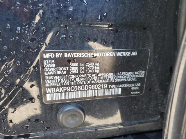 2016 BMW 550 XI WBAKP9C56GD980219