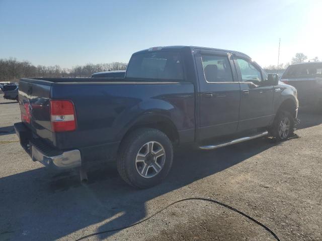 FORD F150 SUPER 2008 blue crew pic gas 1FTRW14W28FC21683 photo #4