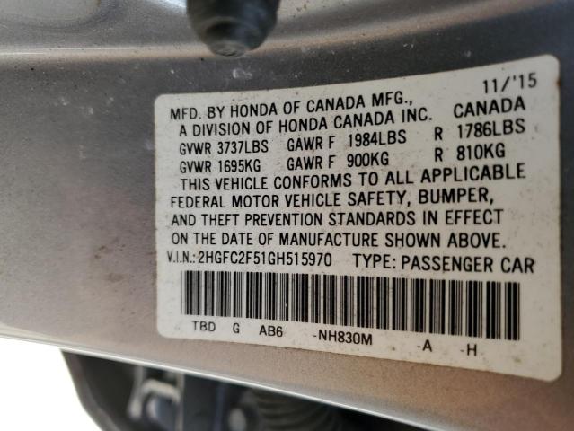 2016 HONDA CIVIC LX - 2HGFC2F51GH515970