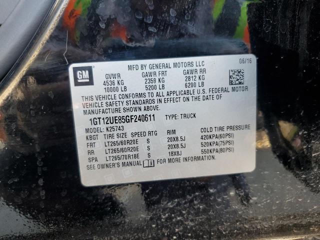2016 GMC SIERRA K25 1GT12UE85GF240611