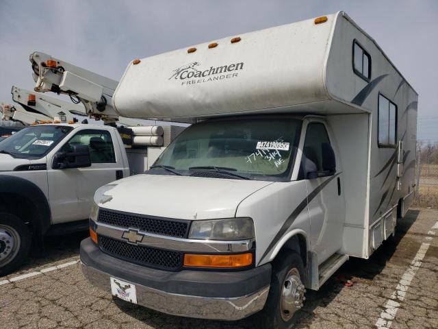 COACH MOTORHOME 2010 white cutaway flexible fuel 1GB6G3BG1A1159921 photo #3