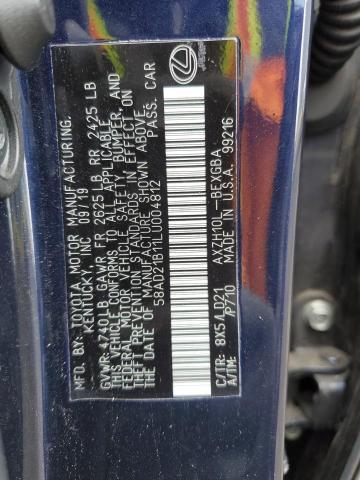 2020 LEXUS ES 300H - 58AD21B11LU004812