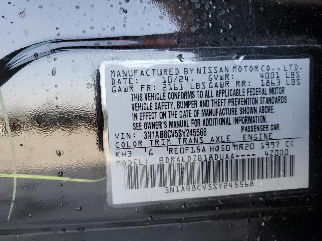 2025 NISSAN SENTRA SV 3N1AB8CV5SY245568