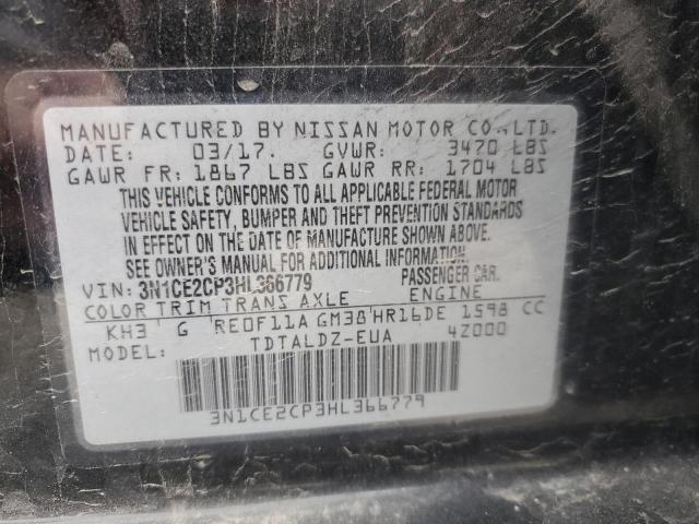 2017 NISSAN VERSA NOTE - 3N1CE2CP3HL366779