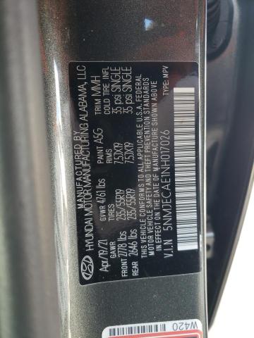 2022 HYUNDAI TUCSON LIM - 5NMJECAE1NH017026