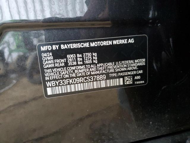 2024 BMW I5 EDRIVE WBY33FK09RCS37889