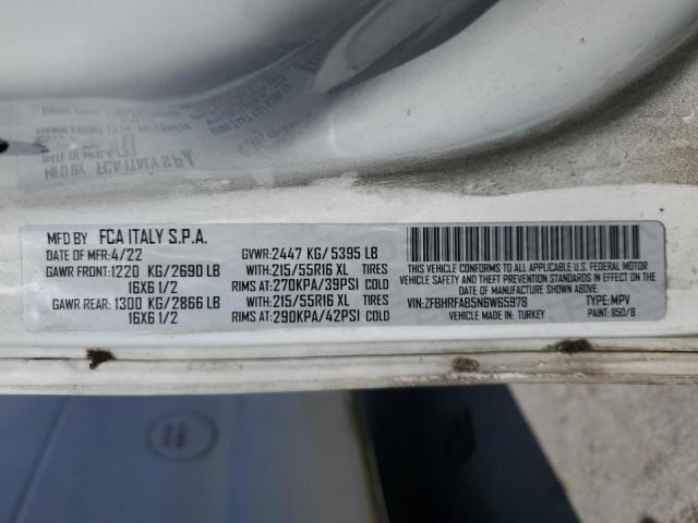 2022 RAM PROMASTER - ZFBHRFAB5N6W65978