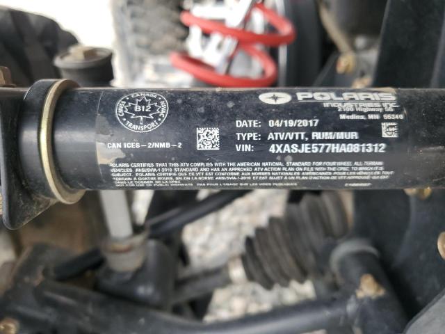 2017 POLARIS SPORTSMAN - 4XASJE577HA081312