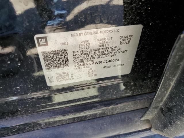 2020 CHEVROLET TRAVERSE H 1GNEVNKW6LJ146074