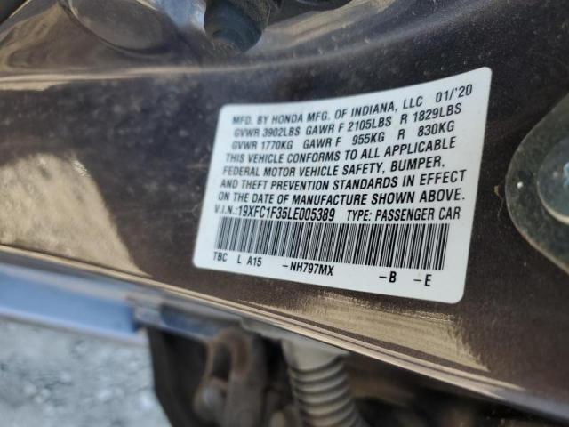 2020 HONDA CIVIC EX - 19XFC1F35LE005389
