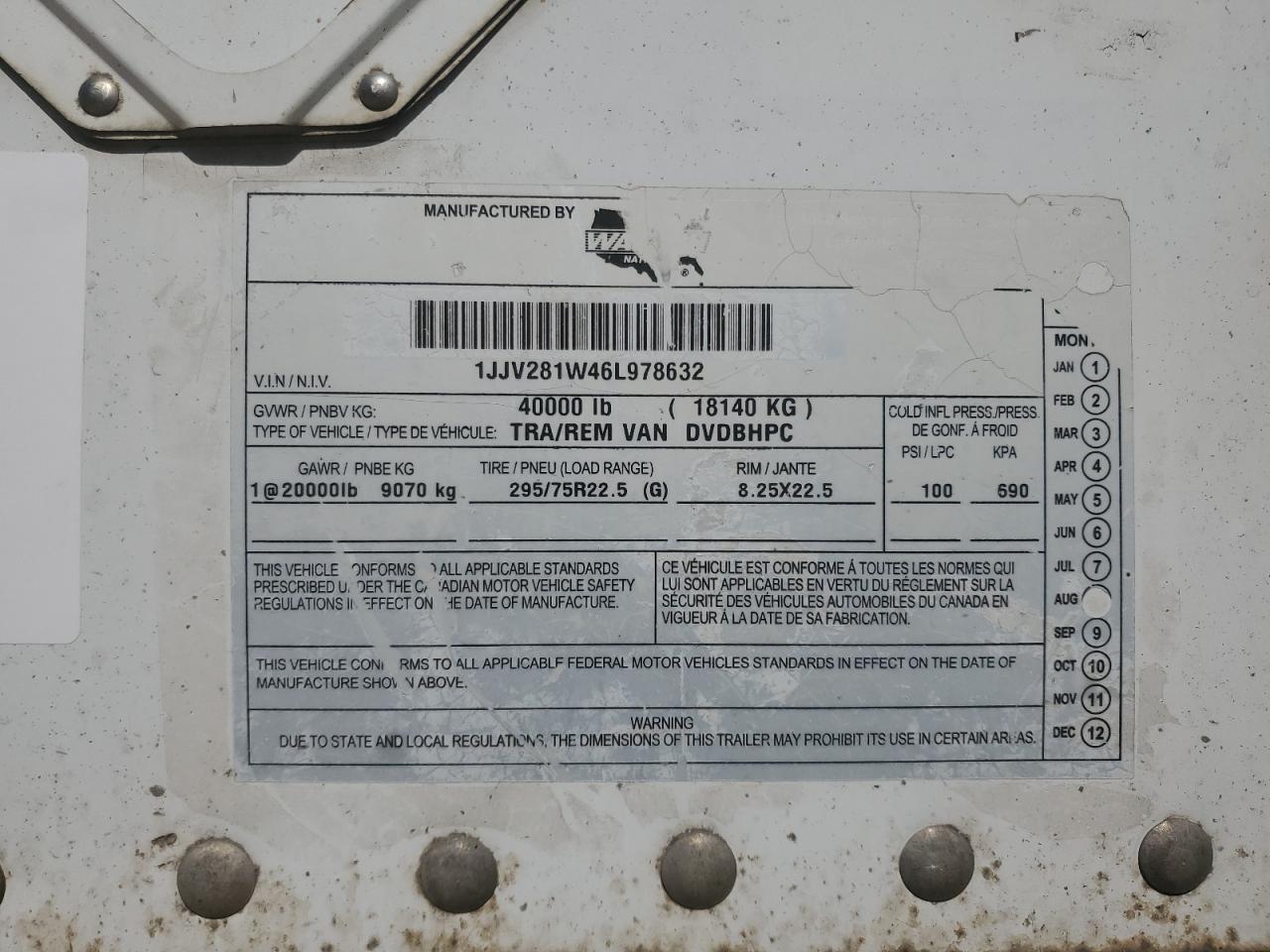 Lot #3254485187 2006 WABASH UNKNOWN