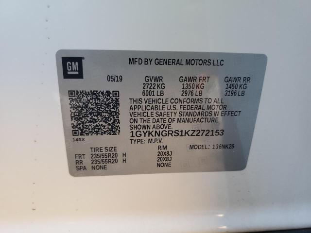2019 CADILLAC XT5 PLATIN - 1GYKNGRS1KZ272153