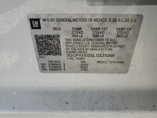 2020 CHEVROLET SILVERADO - 3GCPYFED1LG125269
