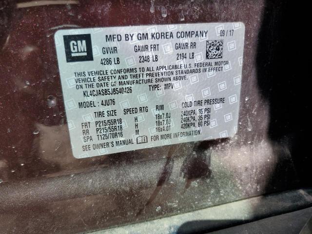 2018 BUICK ENCORE PRE - KL4CJASB5JB540426