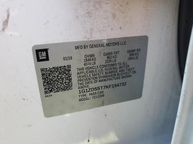 2019 CHEVROLET MALIBU LT 1G1ZD5ST7KF154732